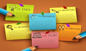 Colored notes vector